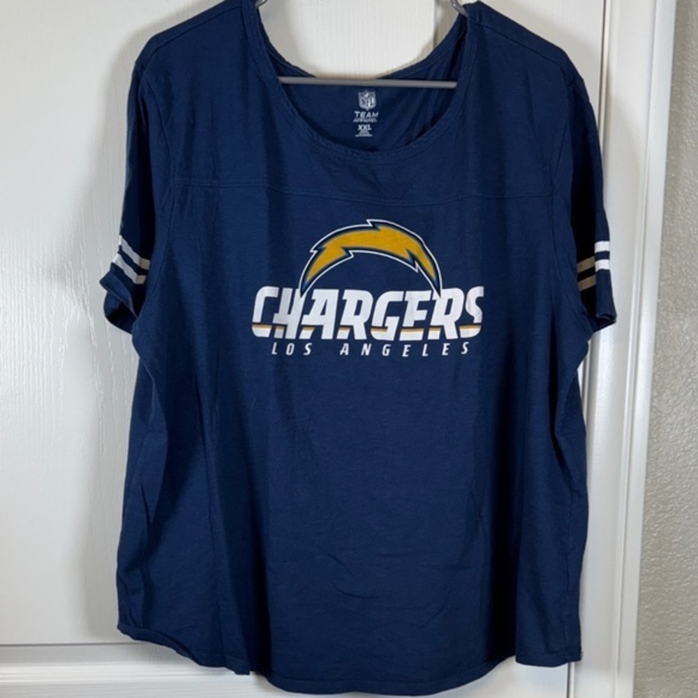 NFL Team Apparel Los Angeles Chargers Navy Blue Shirt Size XXL #5920